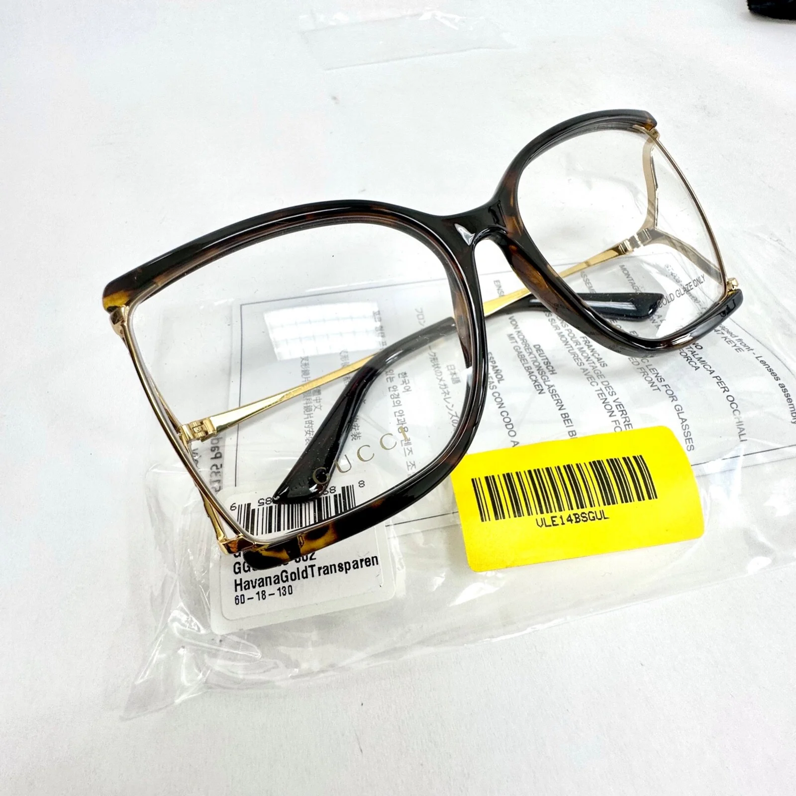 GUCCI 0592 Brown Gold Oversized Retro Eyeglasses 60mm GG0592O Optical Frame 002 3