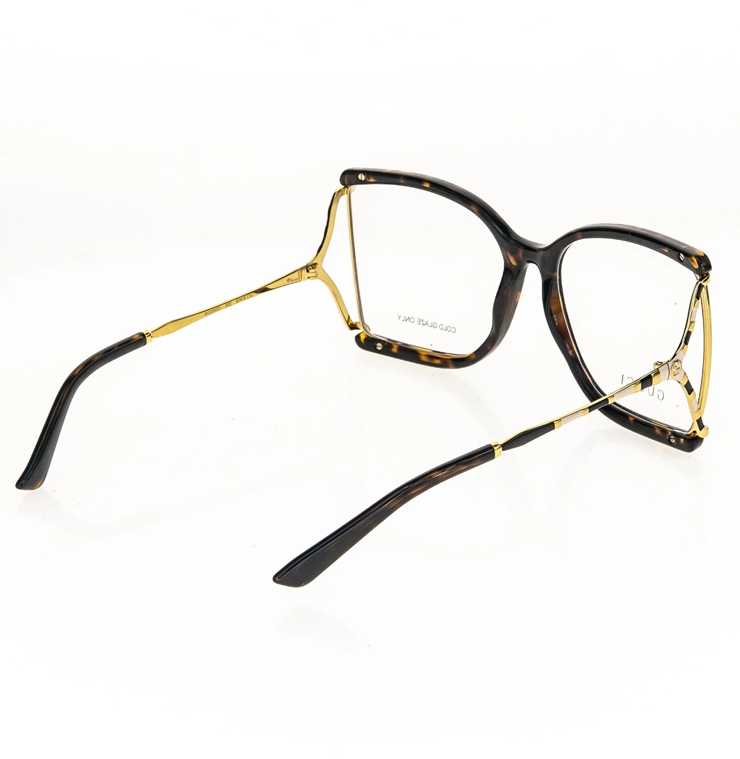 GUCCI 0592 Brown Gold Oversized Retro Eyeglasses 60mm GG0592O Optical Frame 002 4