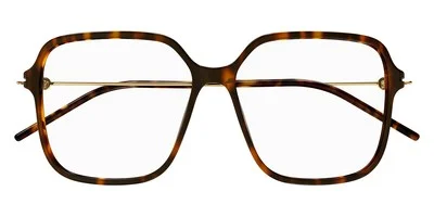 Gucci GG1271O Eyeglasses Women Havana/Gold 56mm New 100% Authentic