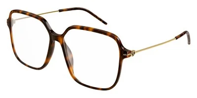 Gucci GG1271O Eyeglasses Women Havana/Gold 56mm New 100% Authentic 2