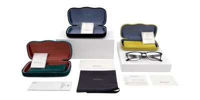 Gucci GG1271O Eyeglasses Women Havana/Gold 56mm New 100% Authentic 4