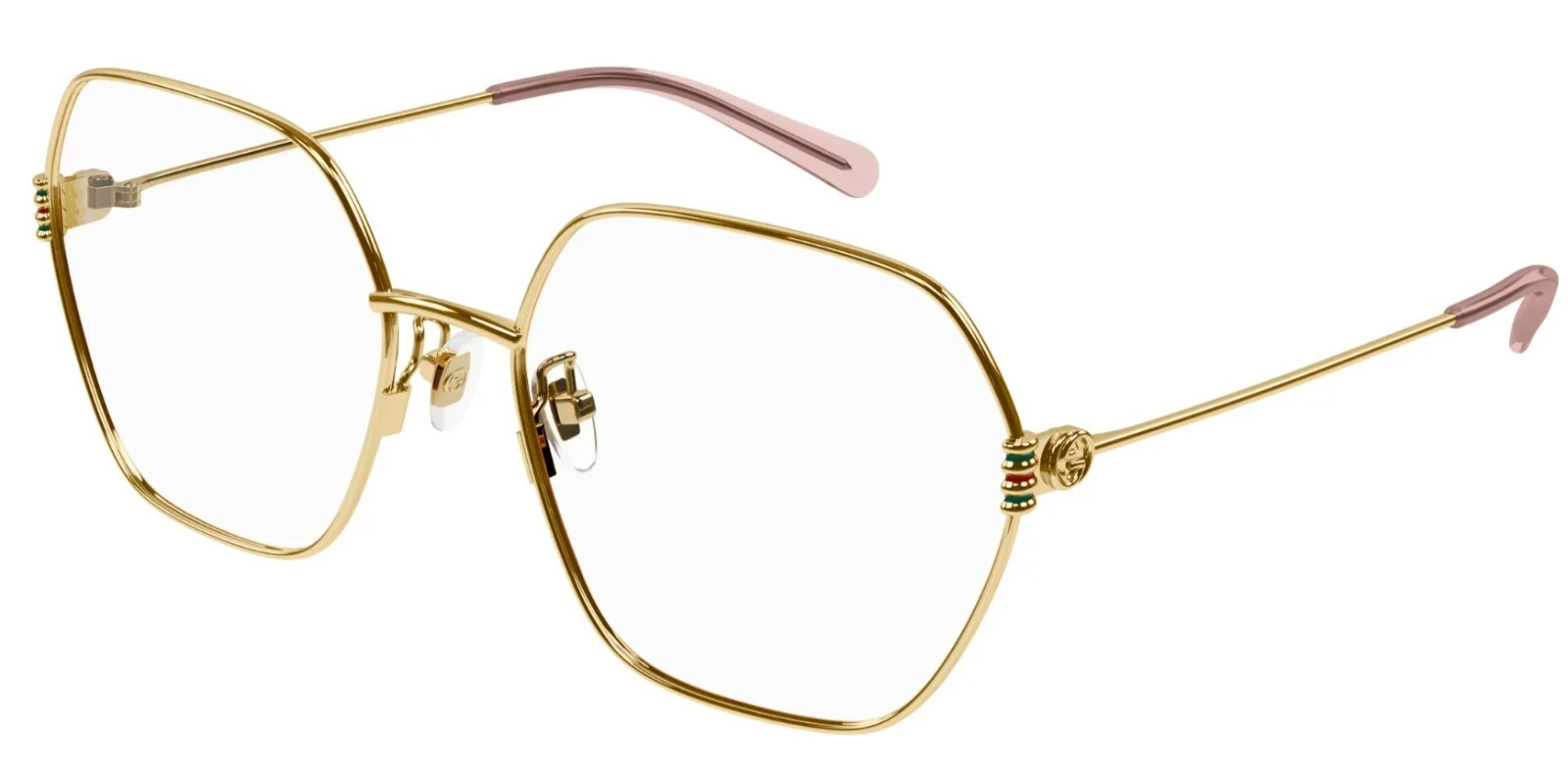 Gucci GG1285O 001 Gold Oversize Square Women