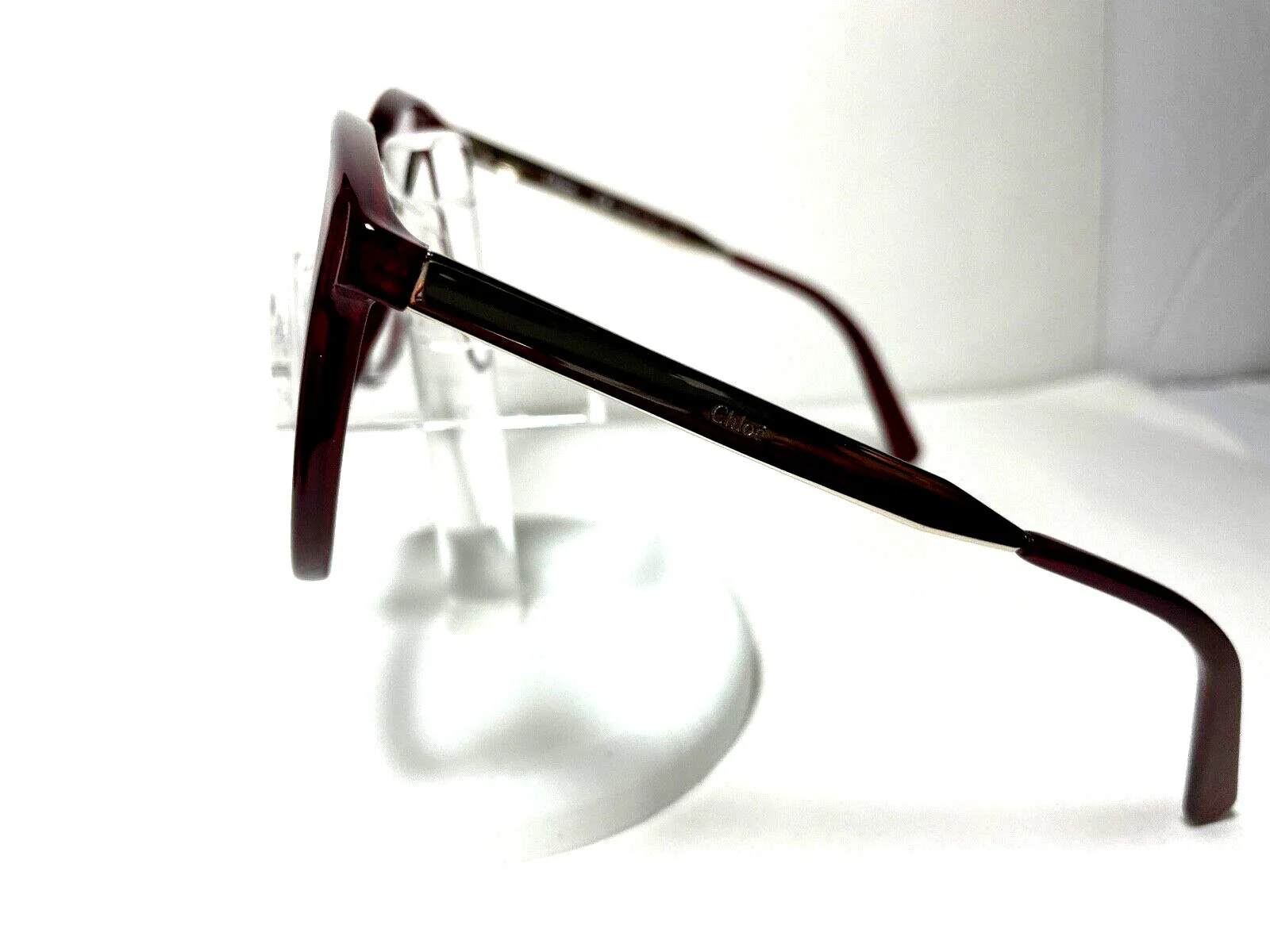 NEW AUTHENTIC CHLOE EYEGLASSES FRAME 2696 BORDEAUX 603 OVERSIZE 2