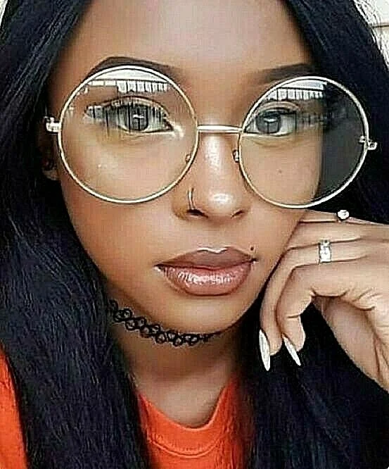 Oversized Eyeglasses Round Gafas LENNON round metal frames SHADZ