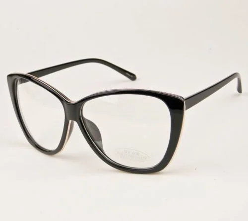 Oversized XL Cat Eye VICTORIA Women Clear Fashion Large Eyeglasses Frames 3208 L 3