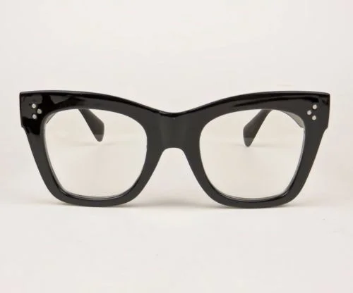 Retro Square Caterina Cat EYE Large Aviator Big Oversized Eyeglasses Frames L