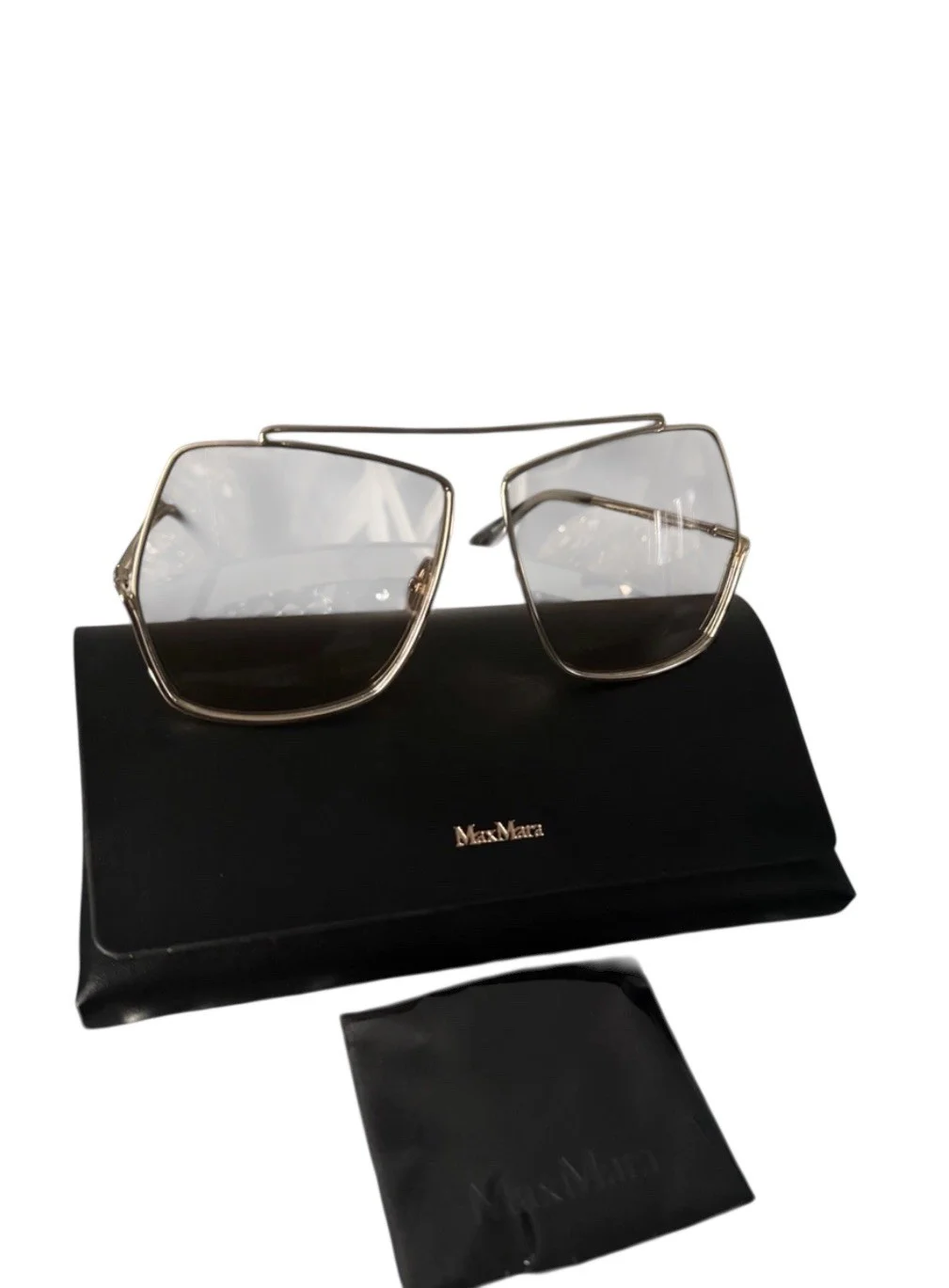 Retro Square Caterina Cat EYE Large Aviator Big Oversized Eyeglasses Frames L 4