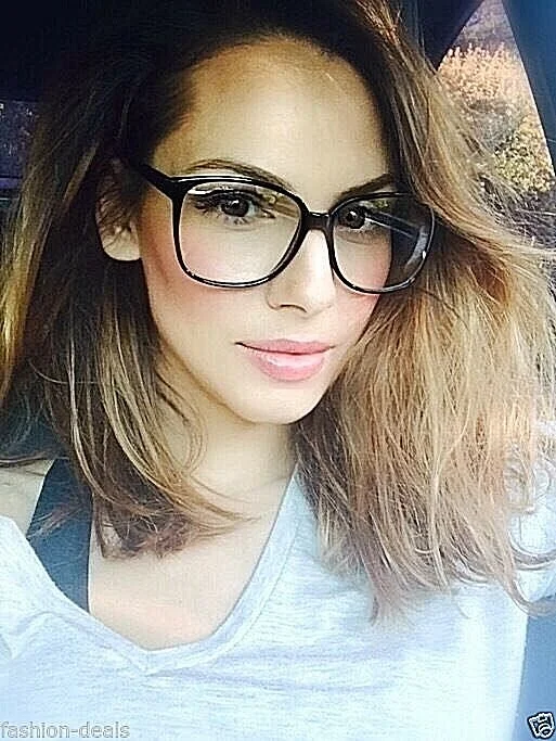 Retro Vintage Huge Big Oversized Square Black Women Men Eyeglasses SHADZ GAFAS 1