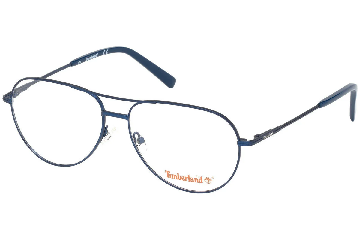 Timberland TB1630 091 Blue Over Size Metal Aviator Eyeglasses 59-15-150 1630 RX