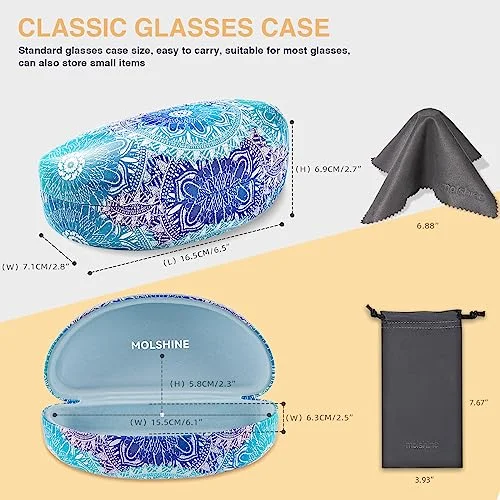 VERSACE SUNGLASSES EYEGLASSES GLASSES CASE OVERSIZED BLACK AUTHENTIC CLAMSHELL 2