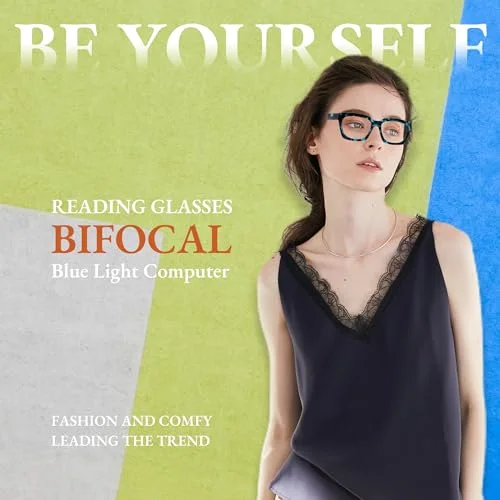 Vtg Eyeglasses Frames Oversized Bifocal SM Barbara Retro Plastic 28318 Case 2